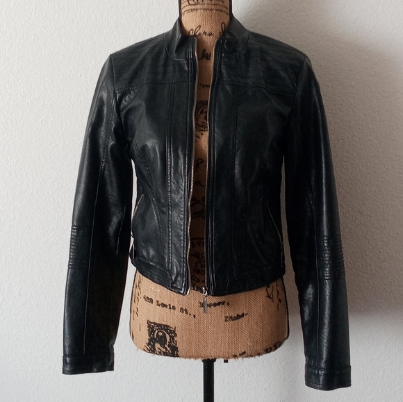 New Look Faux Leather Moto Jacket - Picture 2 of 6